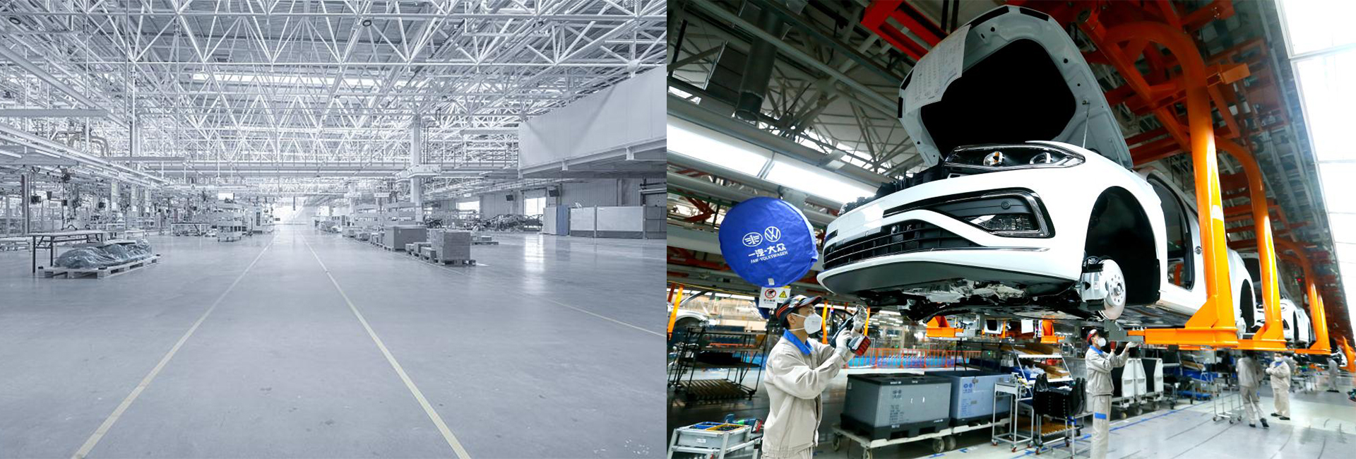 Qingdao Jimo City Audi A7 Car Production Assembly Workshop Project